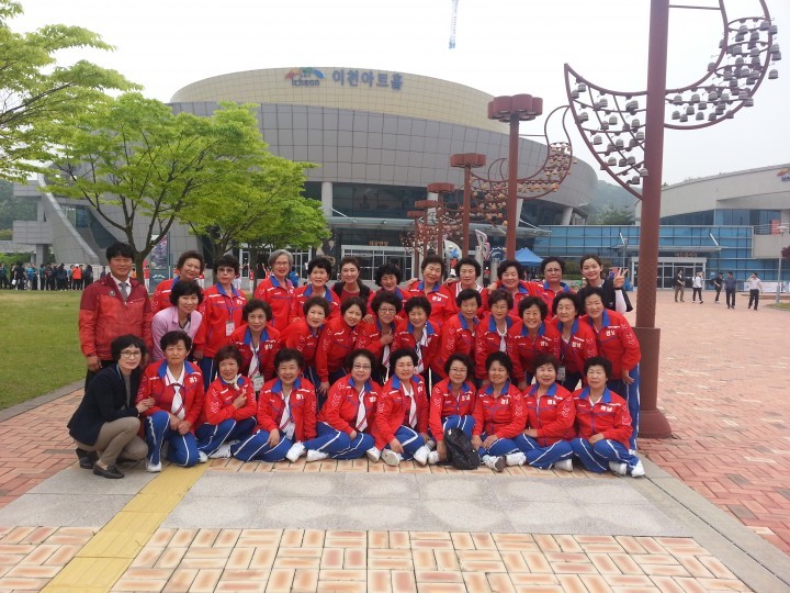 “ 2015년 전국 생활체육 대축전 참가 ”어르신 부문 에어로빅스체조 경연대회 최우수상 수상