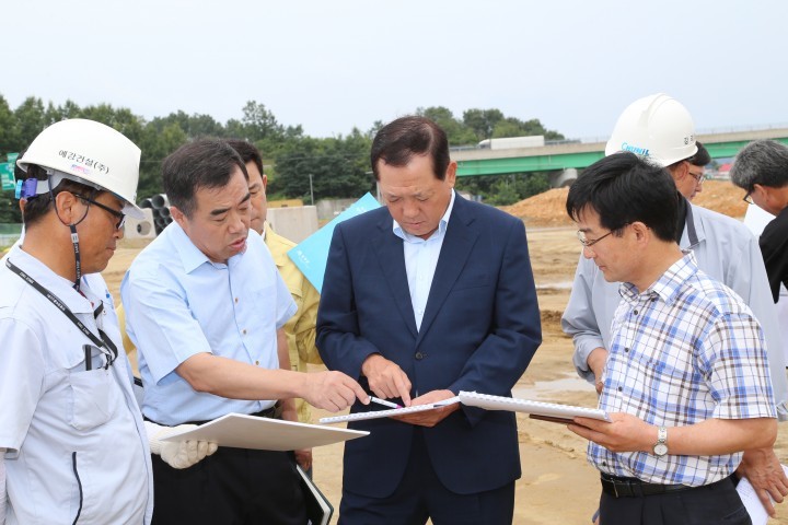 김항곤 성주군수, 지역추진사업 현장점검