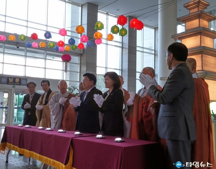 권선택 대전시장, 등탑 점등식!