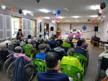 성안동 한국무용-주민자치프로그램 요양원 방문 공연