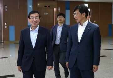 안희정 지사, 박원순 서울시장 만나!