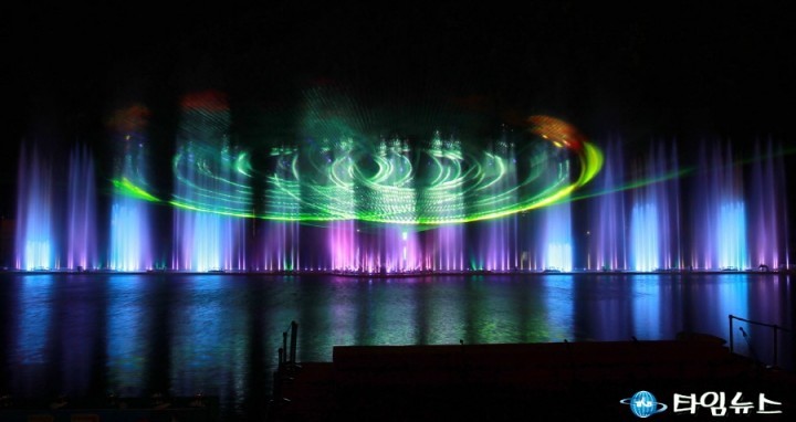 광양시, 서천 무지개 분수 광양매화축제에 맞춰 조기 개장 