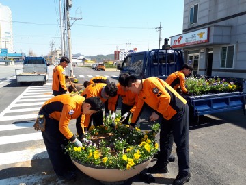 장성소방서, 봄맞이 청사 환경개선