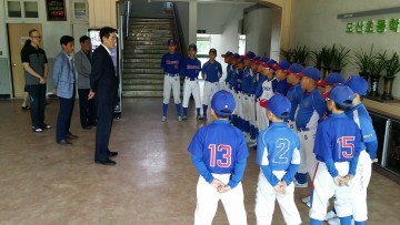 구미교육지원청, 제46회 전국소년체육대회 막바지 훈련 격려