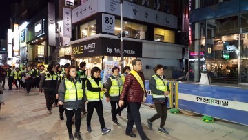 상당경찰서 공동체치안 활성화  위한 민 경 야간합동순찰 실시