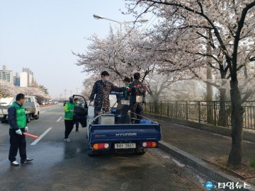 특수임무유공자회 충청북도지부, 청주 무심천 특별방역 실시!