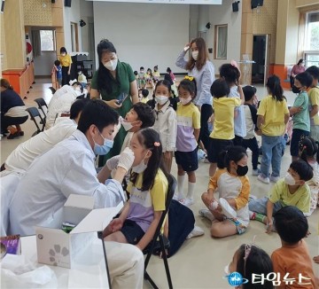 예천군, 유치원·초등학생 대상 구강보건교육 및 불소도포 추진