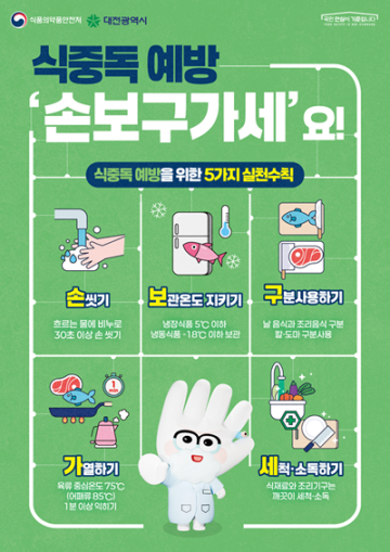 대전시, 설 연휴 식중독 비상상황실 24시간 가동