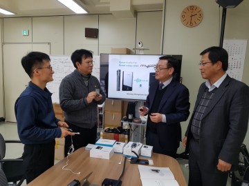 대전지방조달청, 연구소기업 무선마이크 제조현장 방문