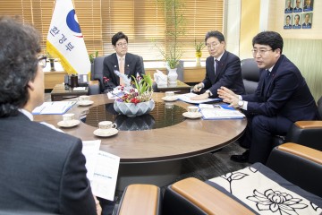 맹정호 서산시장, 환경부 장관 만나 대산지역 대기보전특별대책지역 지정 건의