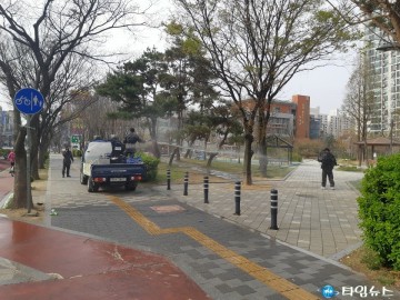 특수임무유공자회 충청북도지부, 코로나19 예방 공원 방역