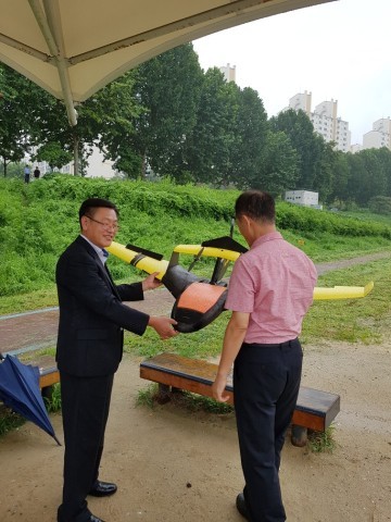 김종권 대전지방조달청장, 새싹기업 드론 제조업체 방문