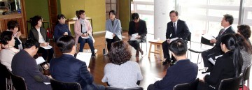 문인 광주시 북구청장, 북구 문화의 집 방문