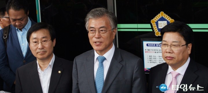 문재인 대표, 권선택 대전시장 위로 방문