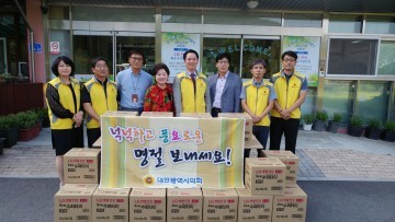 대전시의회 권중순 의원, 추석명절 사회복지시설 위문