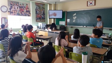 어린이 감염병 예방(손씻기, 기침예절) 교육 실시