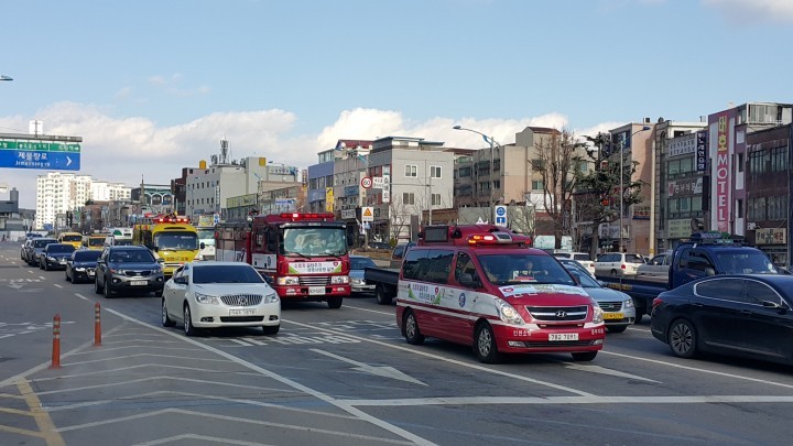 골든타임 확보를 위한 소방차 길 터주기 캠페인