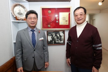 광양시, 호남 지역 유일 생존 태극무공훈장 수훈자 위문 