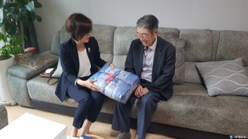 충북남부보훈지청, 제75주년 광복절 맞아 생존 애국지사 위문