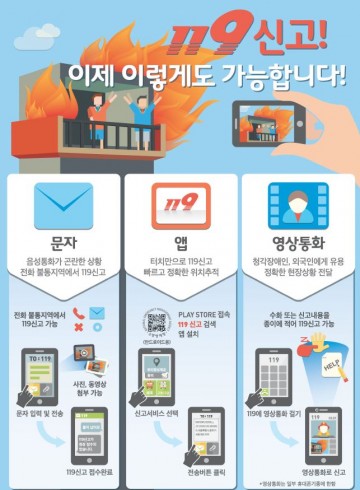 광양소방서, 119다매체 신고 서비스 홍보