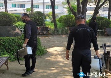 특수임무유공자회 충북지부-청주시지회, 코로나19 특별방역실시
