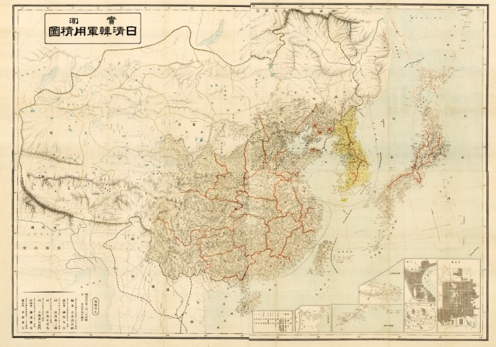 독도는 한국땅 일청한군용정도(日淸韓軍用精圖) 