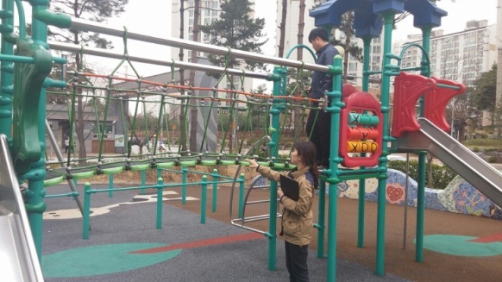 오산시, 도시공원 내 어린이놀이시설 상반기 정기안전검사 실시