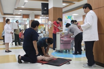 순천향대천안병원, '효율적 심폐소생술'  모의 훈련 실시