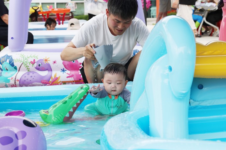 칠곡군, 아이누리장난감도서관, 영유아 전용 무료 물놀이장 체험 행사 개최