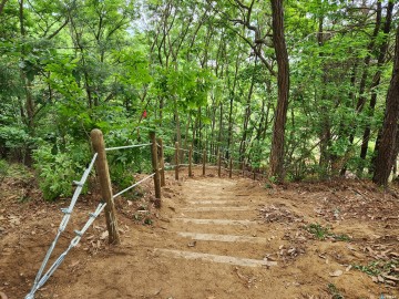 청주시, 구룡근린공원 산책로 정비사업 준공… 안전한 도심 힐링공간 조성