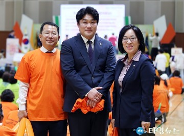 김석환·김선광·박주화 의원, 자원봉사자들과 함께