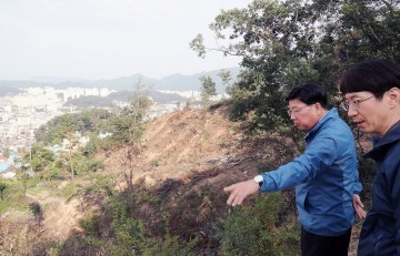 권선택 대전시장, 보문산공원 행복숲길 등 현장 점검