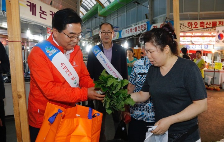 박수범 대덕구청장, 추석은 전통시장 장보기 부터!