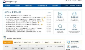 인사혁신처 5급 공무원  275명 최종합격