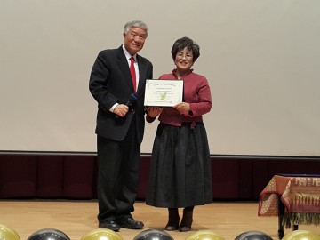 홍말순 영주생활개선연합회 회장 감사패 수여