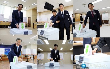 박희조·김제선·서철모·정용래·최충규, 사전투표 참여하며 유권자 독려 앞장